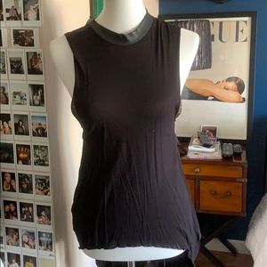 H&M Hi-Lo Sleeveless Black Top